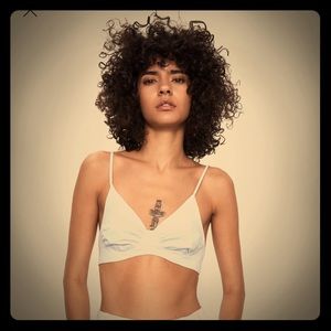 ✨Zara Cropped poplin top-bra✨